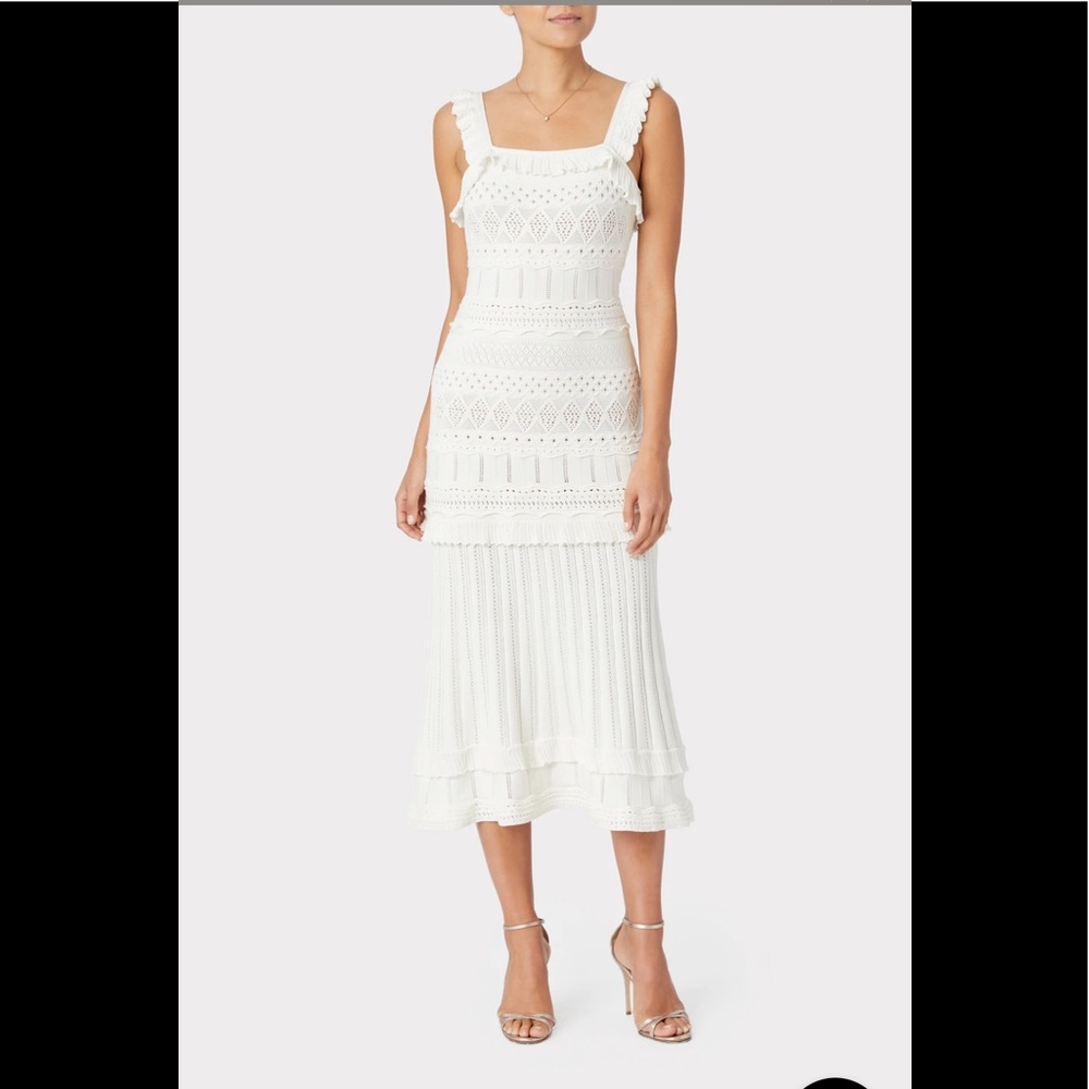 Lightweight Pointelle Midi Dress